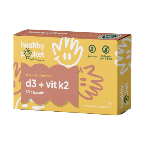 Witamina D3 + K2, 30 kapsułek