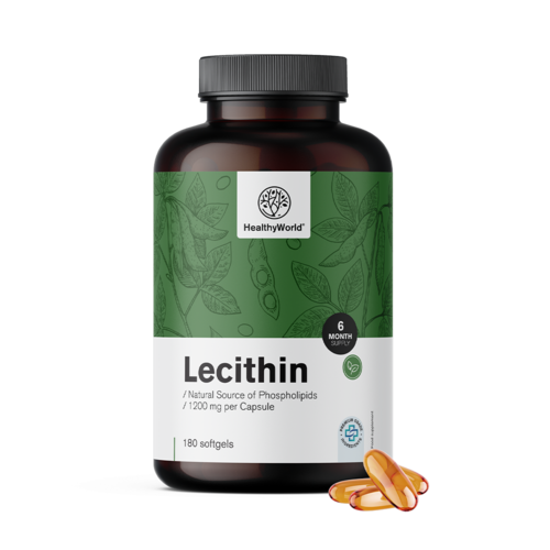 Lecytyna 1200 mg, 180 miękkich kapsułek