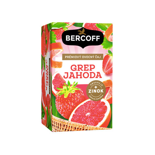 Herbata owocowa - grejpfrut, truskawka i cynk, 16 x 2 g
