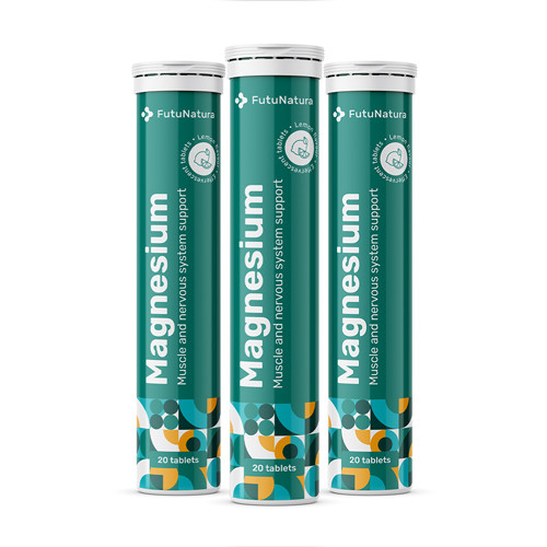3x Magnez - tabletki musujące, razem 60 tabletek musujących