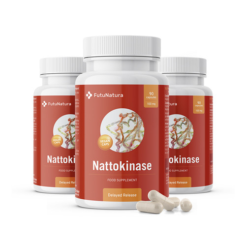 3x Nattokinase 2000 FU, razem 270 kapsułek