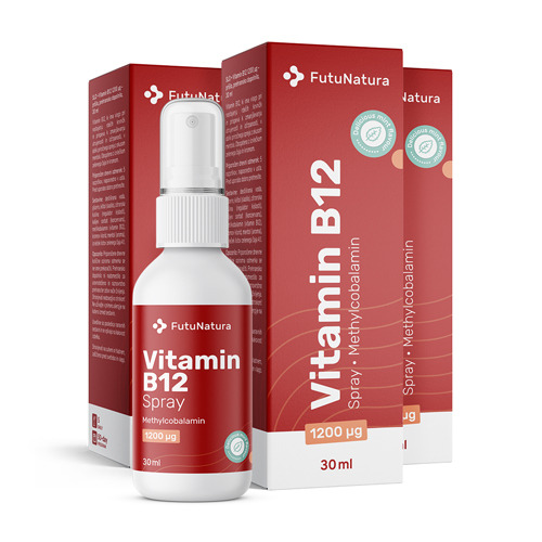 3x Witamina B12 1200 µg – spray, razem 90 ml