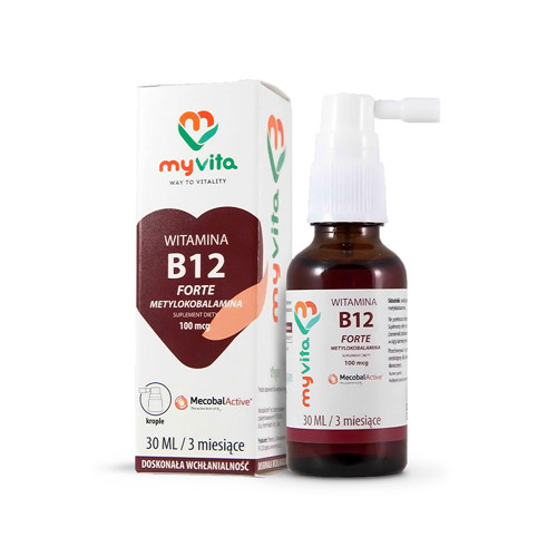 Witamina B12 w kroplach, 30 ml
