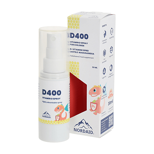 Witamina D3 dla dzieci, 400 j.m. – spray, 30 ml
