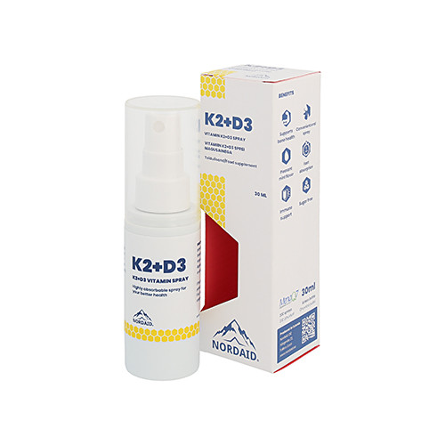 Witamina K2 + D3 w sprayu, 30 ml