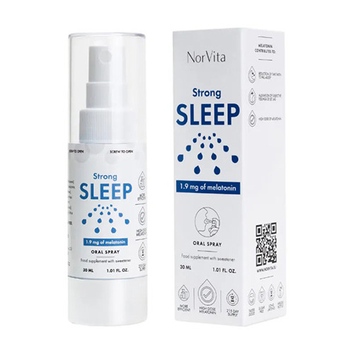 Strong Sleep - wegański spray  z melatoniną, 30 ml