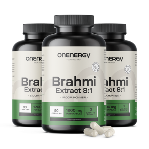 3x Brahmi 1200 mg, razem 270 kapsułek