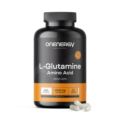 L-glutamina 4500 mg MEGA CAPS, 400 kapsułek