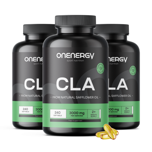 3x CLA 3000 mg – sprzężony kwas linolowy, razem 720 kapsułek miękkich