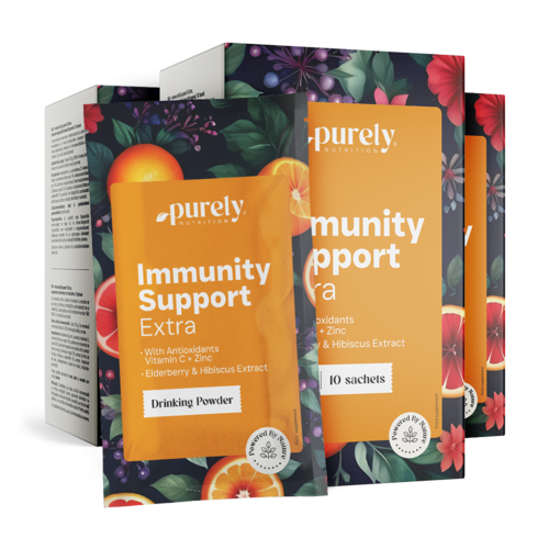 3x ImmunitySupport Extra – proszek do sporządzenia napoju, razem 30 saszetek