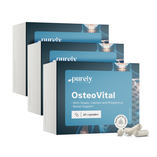 3x OsteoVital - kompleks osseiny, wapnia i fosforu, razem 120 kapsułek