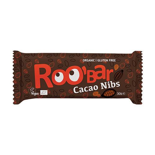 BIO Roobar baton wegański - ziarna kakaowe, 30 g
