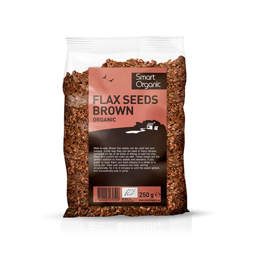 Siemię lniane, brązowe - BIO, 250 g