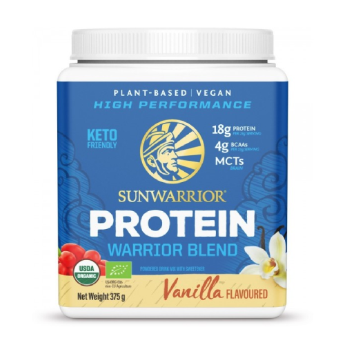BIO Białko wegańskie z substancją słodzącą - wanilia, 375 g