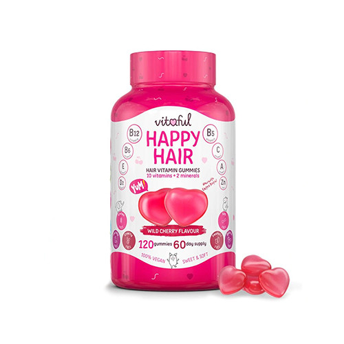 Happy Hair witaminy na włosy, 120 żelek