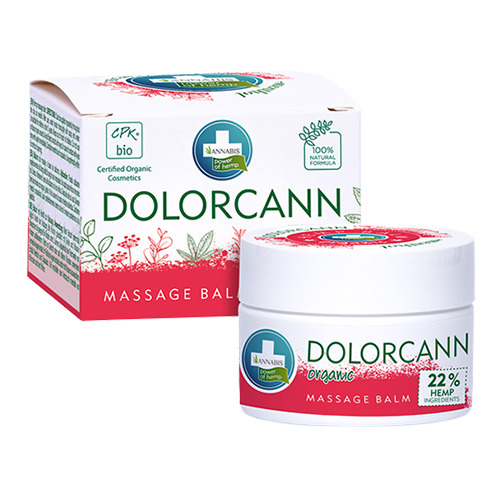 Pomada de massagem de cânhamo.