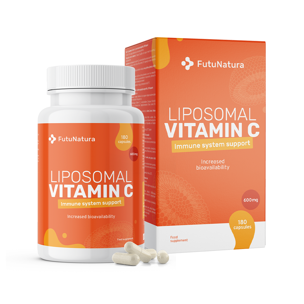 Vitamina C lipossomal com rosa mosqueta.