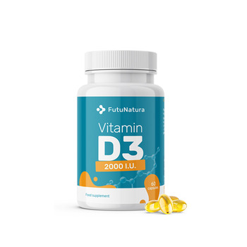 Cápsulas de vitamina D.