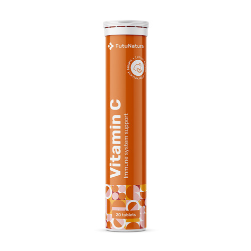 Vitamina C – comprimidos efervescentes, 20 comprimidos efervescentes