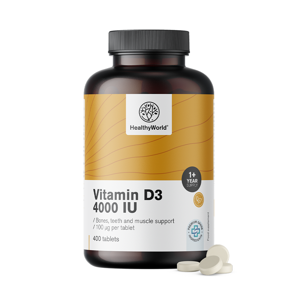 Vitamina D3 4000 UI em embalagem XL