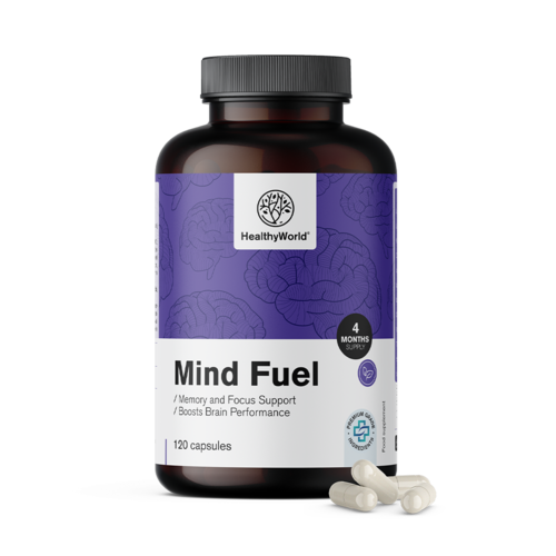Mind Fuel - memória e concentração, 120 cápsulas