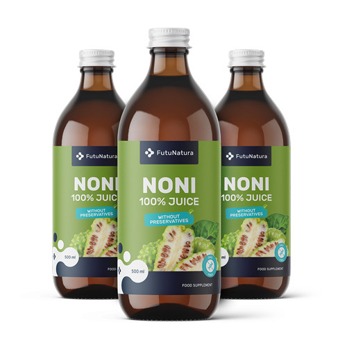 3x Sumo de noni - sistema imunitário, total de 1500 ml