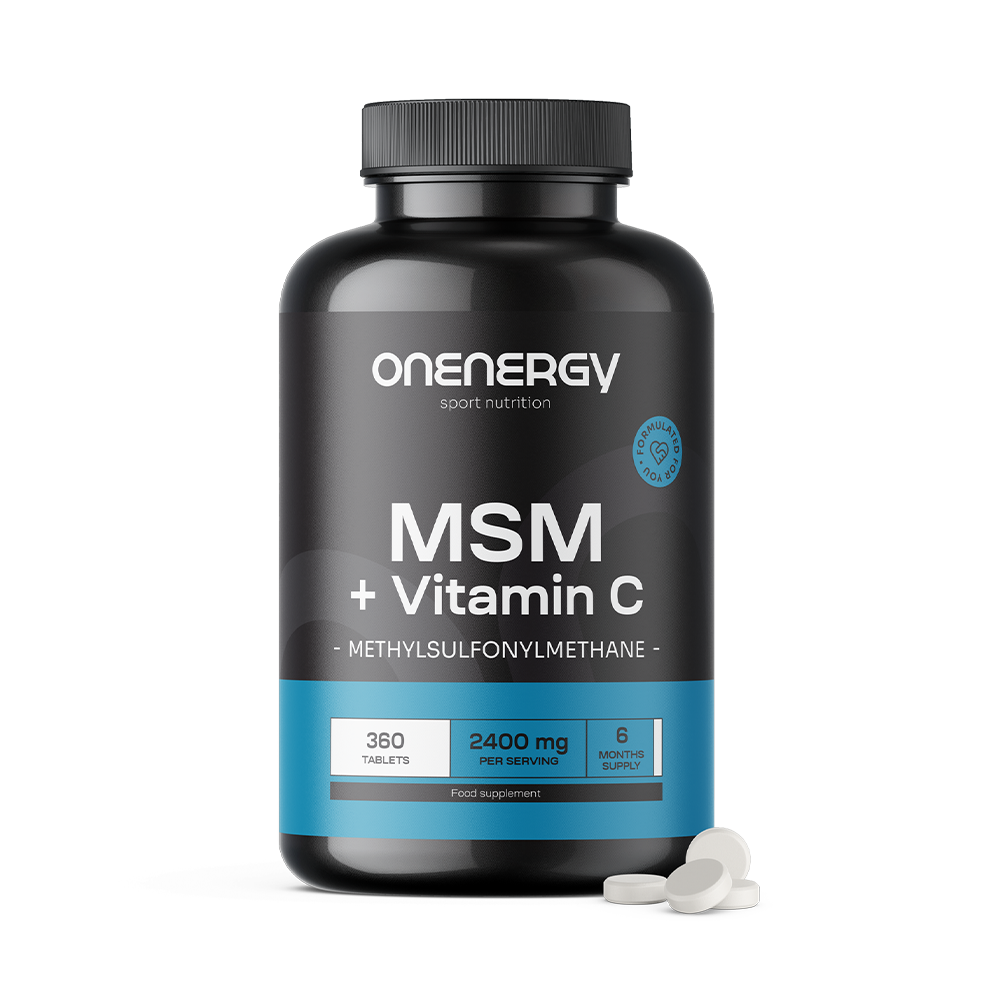 MSM 2400 mg – com vitamina C