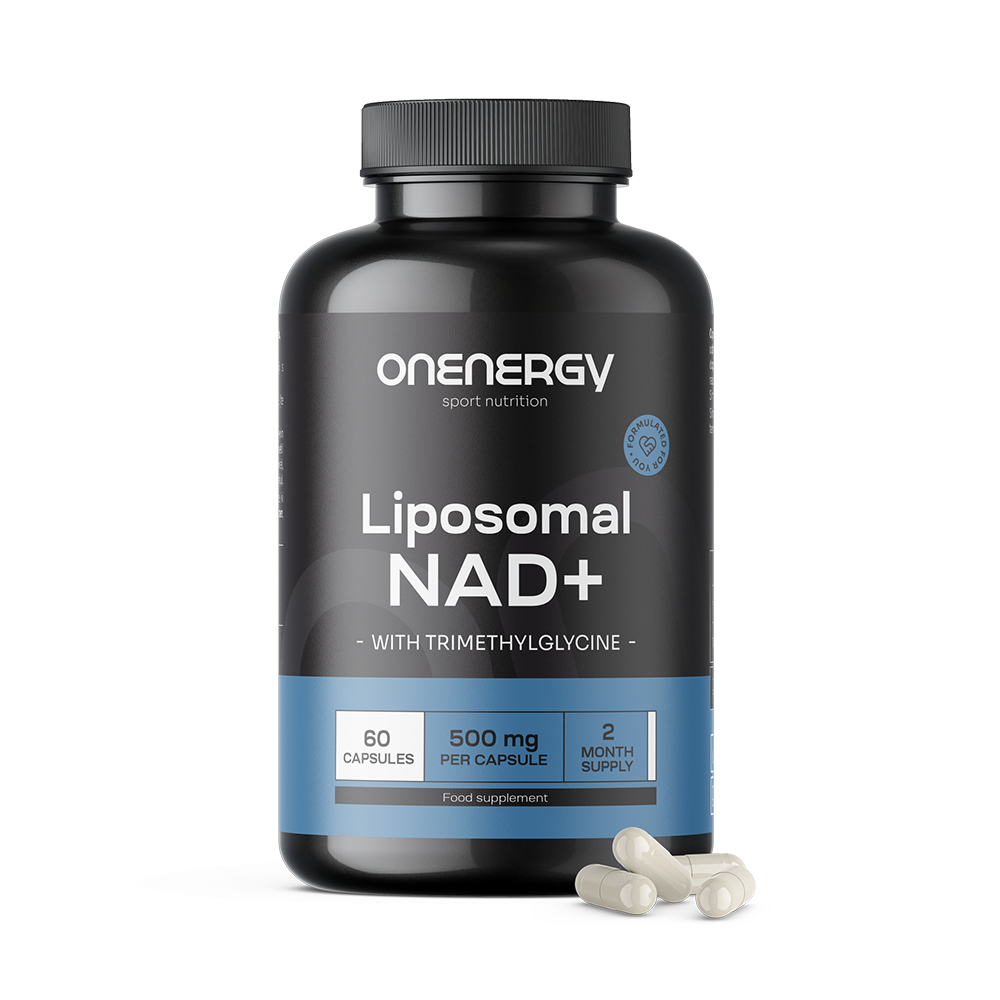 NAD+ liposomal 500 mg - com trimetilglicina.