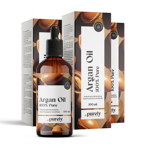 3x Óleo de argão 100% puro, total de 300 ml