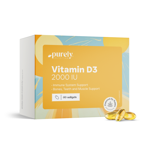 Vitamina D3 2000 UI, 60 cápsulas moles