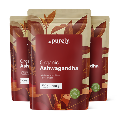 3x BIO Ashwagandha em pó, total de 1500 g