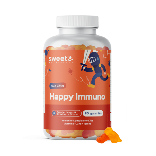 Happy Immuno – gomas para crianças para o sistema imunitário, 90 gomas