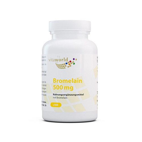 Bromelaína 500 mg, 100 cápsulas