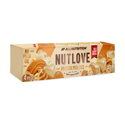 Praline proteice - ciocolată albă cu alune, 1 bucată
