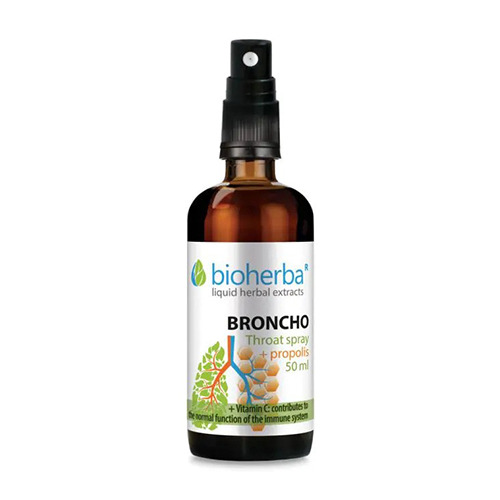 Broncho  spray pentru gât cu propolis, 50 ml 