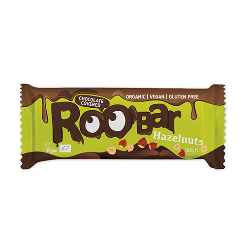 BIO Roobar Baton vegan – alune & ciocolată, 30 g