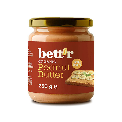 BIO Pastă de arahide – cremoasă, 250 g