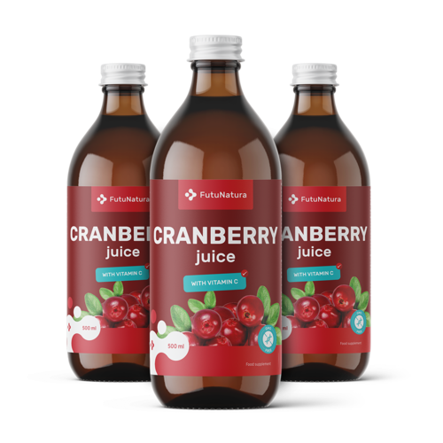 3x Suc de merișoare, total 1500 ml