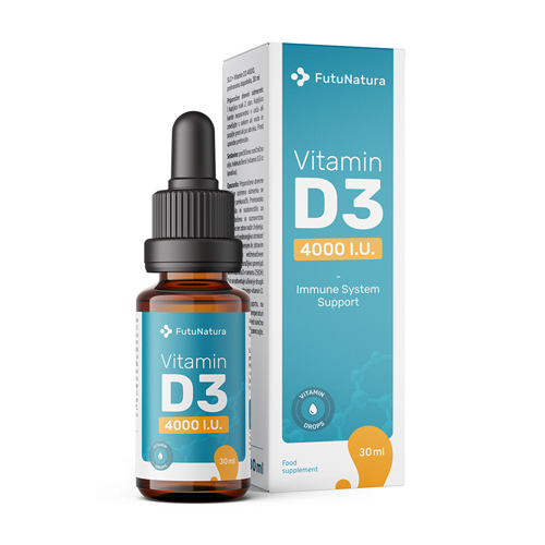 Vitamina D3 4000 UI (picături) - Rezistența, 30 ml