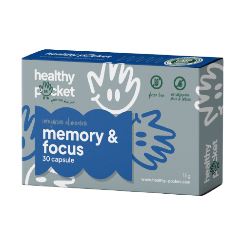 Memory & Focus - complex cu brahmi și rădăcină de trandafir, 30 de capsule