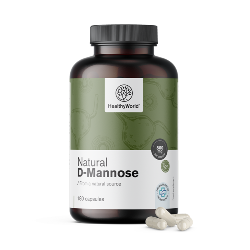 D-manoza naturală 1500 mg, 180 de capsule