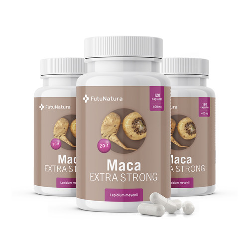 3x Maca 20:1 Extra Strong, total 360 de capsule