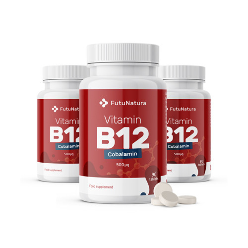 3x Vitamina B12, total 270 de comprimate