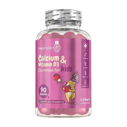 Calciu + vitamina D3 – bomboane gumate pentru copii, 90 de bomboane gumate
