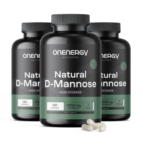 3x D-manoza naturală 2000 mg, total 540 de capsule