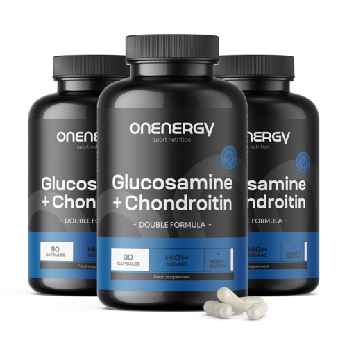 3x Glucozamină + condroitină, total 270 de capsule
