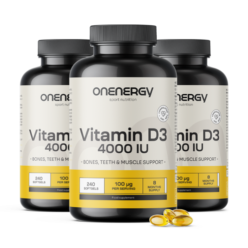 3x Vitamina D3 4000 UI, total 720 de capsule moi