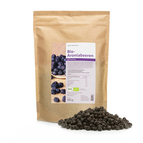 BIO aronia, boabe - uscate, 500 g