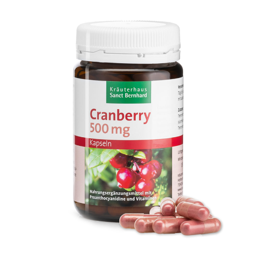 Merișoare 500 mg, 90 capsule