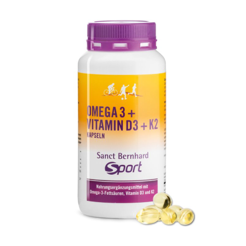 Sport Omega-3 + Vitamine D3 + K2, 120 de capsule